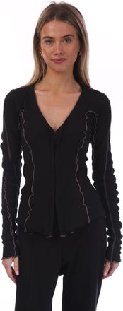 Diesel T-Ribas top voor dames in zwart