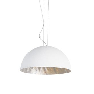QAZQA Qazqa L&aacute;mpara Colgante Moderna Blanca 50 Cm - Magna