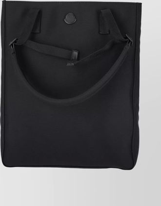 Moncler spacious tote bag with shoulder strap and handles