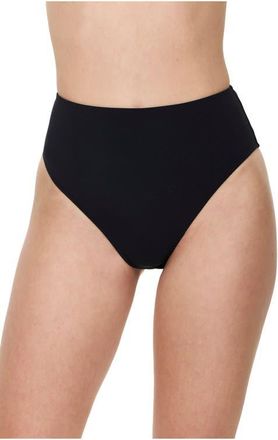 Gottex Modern Muse High Waist Bikini Bottom in Black at Nordstrom, Size 12
