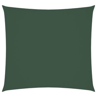Berkfield Home Sunshade Sail Oxford Fabric Square 7x7 m Dark Green