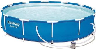 Bestway Piscina De Marco Redonda Con Filtro 1c 366 H. Bestway Bw56681