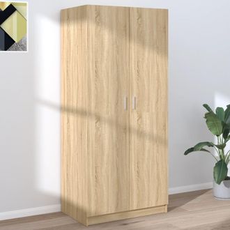 vidaXL Armario De Madera Contrachapada Roble Sonoma 80x52x180 Cm Vidaxl