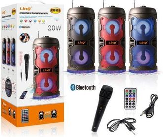 Trade Shop Trade Shop - Kts953 20w Altavoz Bluetooth Port&aacute;til Micr&oacute;fono Inal&aacute;mbrico Usb