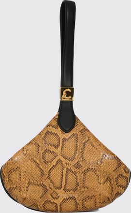Coccinelle Python-Print Leather Mini Handbag with Wrist Strap