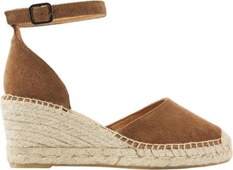 VIA VAI Flora Braid Espadrilles - Dames - Sleehakken - Bruin - 36 EU - Leer - Schoenen