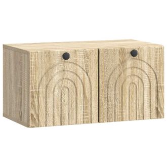 vidaXL Mueble Para Tv De Pared Roble Sonoma 59,5 X 31 X 30 Cm Vidaxl