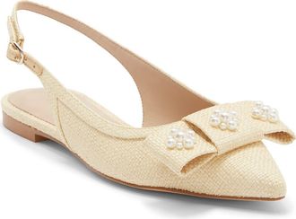 Stuart Weitzman Julietta Slingback Mule in Natural at Nordstrom Rack, Size 10.5
