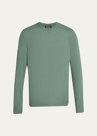 Ermenegildo Zegna Mens Oasi Cashmere Crewneck Sweater