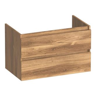 Marcel Breuer Joy wastafelonderkast 80 2 softclose lades - greeploos - 1 sifon uitsparing - Honey