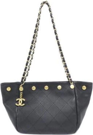Chanel Pre-owned Lamslederen Schoudertas - Dames - Vintage Schoudertas - Zwart - ONE Size - Leer - Vintage