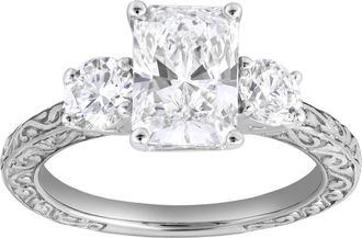 LuvMyJewelry Marilyn 14K Gold 2.65 Ct Radiant Lab Grown Diamond Engagement Ring
