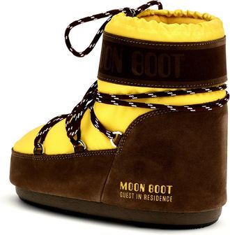 Moon Boot Womens Low Boots Icon Sunflower-Cocoa Upper: Polyester Sunflower/cocoa
