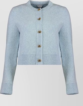 Bottega Veneta boucl&eacute; wool cardigan