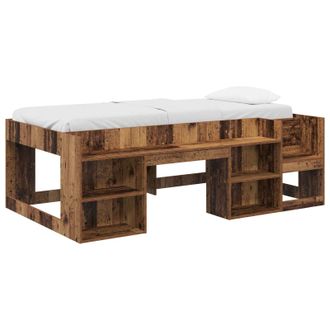 vidaXL Struttura Per Letto Per Bambini Con Ripostiglio Legno Antico Vidaxl