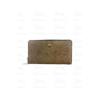 Borbonese Wallets & Cardholders, female, Beige, Size: ONE SIZE P.Foglio Large Zip Around