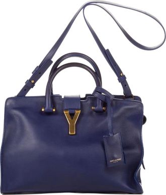 Saint Laurent Borsa tote Chyc con manico - Blu