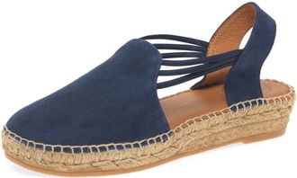 Toni Pons Nuria II Womens Espadrilles 4 Navy Suede