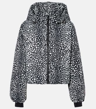Perfect Moment Bubble leopard-print down ski jacket
