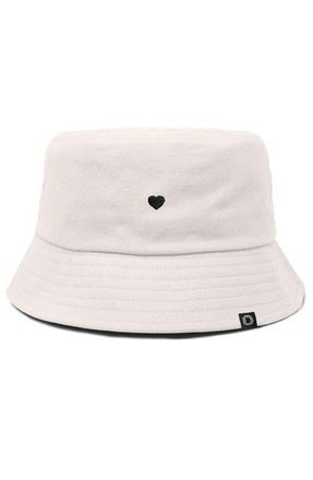 Dalix Lil Heart Bucket Hat in Parchment White at Nordstrom, Size X-Large