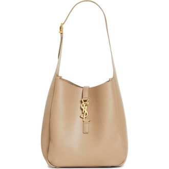 Saint Laurent Small Le 5 &agrave; 7 Leather Hobo Bag in Light Cumin at Nordstrom