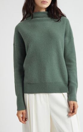 Vince Boiled Cashmere Funnel Neck Pullover in Deep Patina at Nordstrom, Size Xx-Small