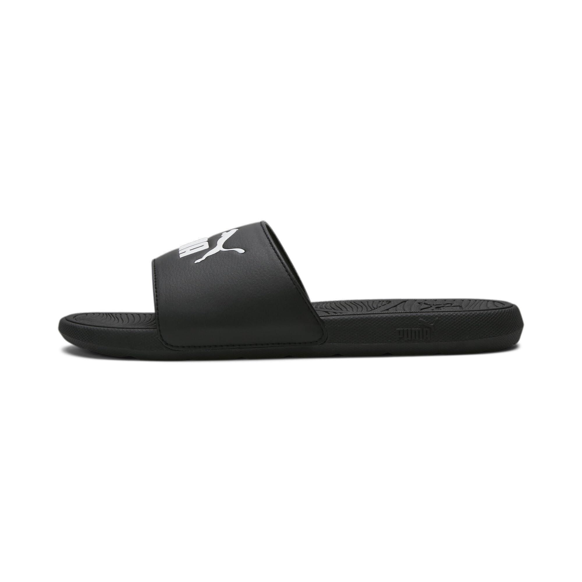 Black and white puma slides online