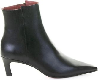 Roberto Festa Milano Pointed Toe Kitten Heel Enkellaarsjes - Dames - Laarzen met Hak - Zwart - 37 EU - Schoenen