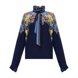 Etro Dames, Blouses & Shirts, Blauw, Maat: S Zijde