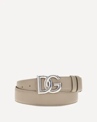 Dolce & Gabbana Leather Belt Male 105