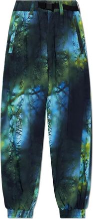 Yohji Yamamoto Pantaloni AOP ripstop - Blu