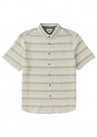 Vissla Mens J Linen Short Sleeve Shirt In Sage
