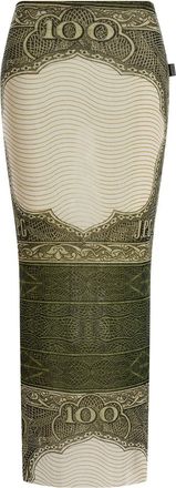 Jean Paul Gaultier Multicolor Re-edition - The Green Cartouche Skirt