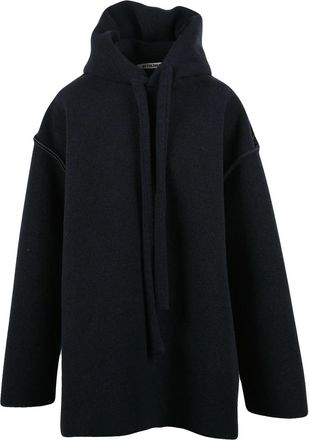 Ottolinger Black Polyester-Blend Felted Anorak Coat