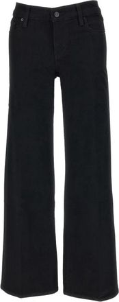 Frame Denim Le Slim Palazzo Wijde Jeans - Dames - Loose Fit Jeans - Zwart - W30 - Katoen - Jeans