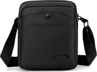 Generic Compatible For Mens Simple and Large-capacity Crossbody Bag, Outdoor Casual Single-shoulder(Black)