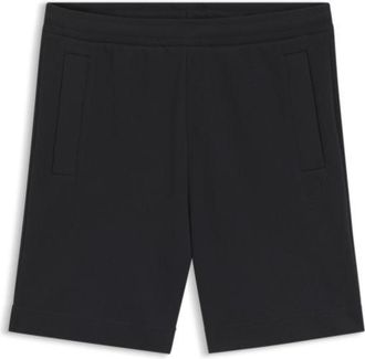 BOSS Logo-embroidered shorts in cotton-blend pique jersey