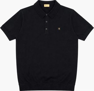 Gabicci Vintage 1973 Mens Gabicci Vintage Jackson Black Polo Shirt - Size: 44