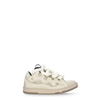 Lanvin Sneakers, male, Beige, Size: 11 US Curb Leather Sneakers