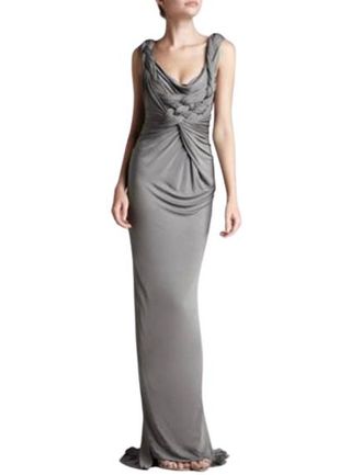 DKNY Braided Front Twist Gown Size L