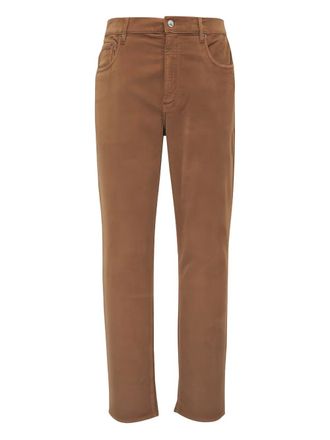 Faherty corduroy-texture trousers - Brown