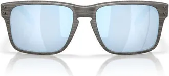Oakley Holbrook S 53mm Polarized Square Sunglasses in Woodgrain/prizm at Nordstrom