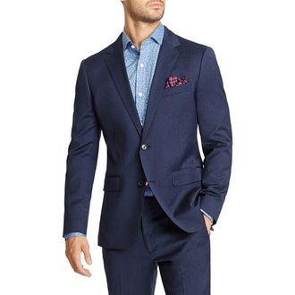 Bonobos Jetsetter Slim Fit Stretch Wool Suit Jacket in Navy at Nordstrom, Size 46 Regular