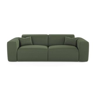 Sia Home Sof&aacute; cama express 140 cm tejido tramado verde