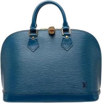 Louis Vuitton Pre-owned Alma Handbag - Dames - Vintage Handtas - Blauw - ONE Size - Leer - Vintage