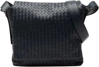 Bottega Veneta Pre-owned Cross Body Bags, female, Blue, Size: ONE SIZE Pre-owned Vintage Shoulder Bag