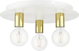 Livex Lighting Hillview White 3 Light-Flush Mount