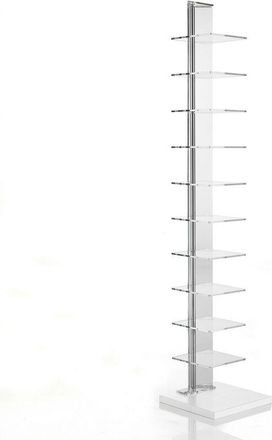 Oresteluchetta Libreria 10 ripiani in acrilico trasparente cm. H.148 x L.30 x P.30