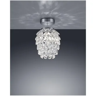 Trio Peque&ntilde;a L&aacute;mpara De Techo Decorativa Petty Grape Gems Cromo &Oslash;20 Cm Lighting