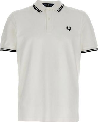 Comme Des Gar&ccedil;ons Piqu&eacute; polo shirt van katoen - Heren - Polos - Wit - M - Katoen - Tops